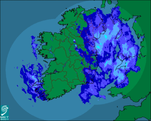 Rain fall in Ireland