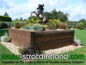 Railway Sleepers Garden Feature